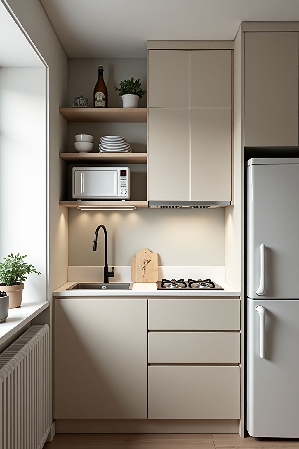 Cozinha pequena planejada: soluções de marcenaria, eletros e iluminação para aproveitar cada centímetro