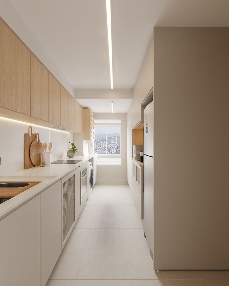 Cozinha corredor: medidas, sequência e marcenaria para não errar