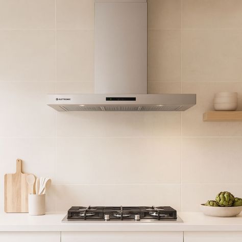 Coifa de parede retangular